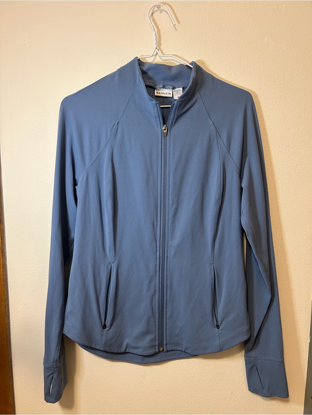 Athleta Light Blue Full-Zip Salutation Jacket